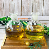 2 Pcs. 850ml Borosilicate Glass Covered Oil Holder TR-1844